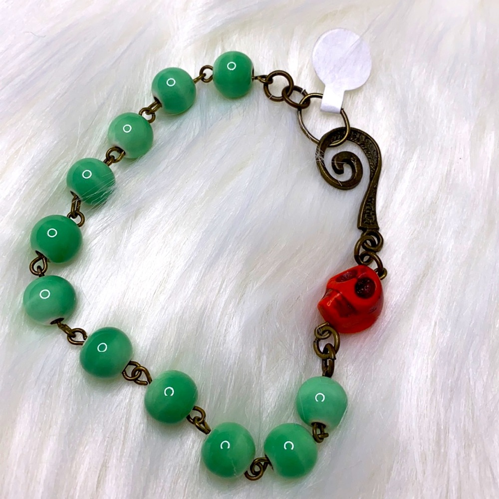 Skull Bead Bracelet